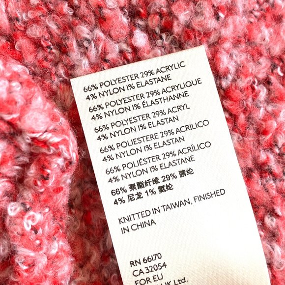 Free People NWT BFF Cowl Neck Sweater in Flame Red, Size Small - Picture 12 of 15